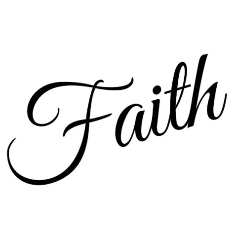 faith in different fonts